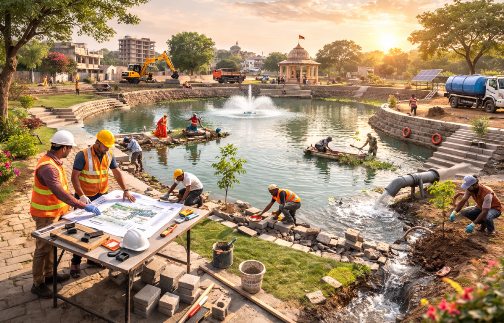 Pond Repair & Restoration – Reviving Heritage, Rebuilding Water Security